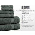thumbnail image 4 of Elegance Spa Luxurious 600 GSM Cotton 6-piece Towel Set, 4 of 4
