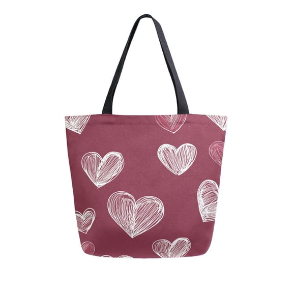 DIXRUYEE Tote Bag Women Weekender Travel Bag Shoulder Handbag Timeless Love Sketches Printed