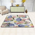 thumbnail image 2 of Dreamtimes Spring Rose Flowers Non-Slip Area Rug 36"x24", Summer Hydrangea Floor Carpet Comfort Floor Mats Decor for Indoor Front Porch,Living Room, Bedroom,Kitchen, 2 of 5