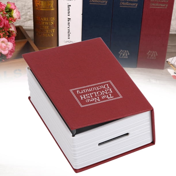 Mini Caja Fuerte, Libro de Simulación, Joyero de Seguridad para Dinero Con Llaves de Bloqueo, Adecuado para Almacenar Dinero, Joyas