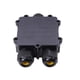 thumbnail image 1 of 3 vías 24A 450V negro al aire libre impermeable IP68 conector de cable caja de conexiones caja de caja eléctrica para cable de 4-8 mm de diámetro seitruly JJ12855-00B, 1 of 6