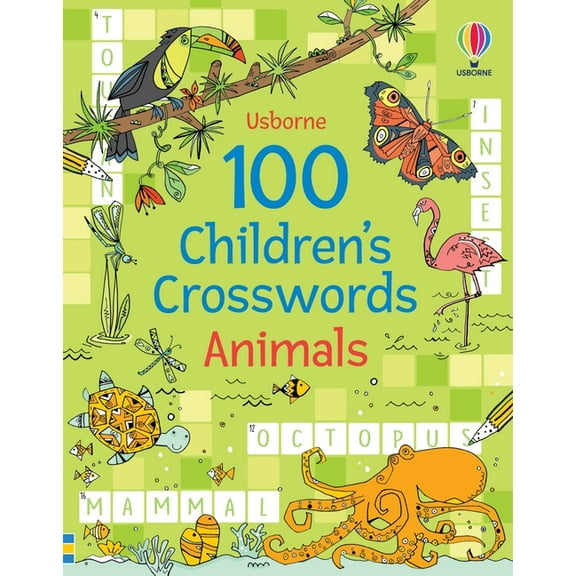 Puzzles, Crosswords and Wordsearches 100 Children's Crosswords: Animals, (Paperback)