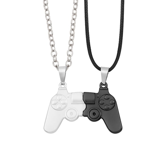 1set Magnetic Game Controller Necklace for Couples Game Console Necklace for Best Friend Friendship Sister Brother Jewelry