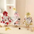 thumbnail image 4 of Small Flocked Christmas Tree with Lights Tabletop Artificial Pre-lit Xmas Tree, 4 of 6