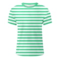 thumbnail image 4 of YANGXINX Mens Carnival Striped T-Shirts Texture Color Block Crew Neck Short Sleeve Tees Soft Breathable Casual Loose Pullover Tops, 4 of 4
