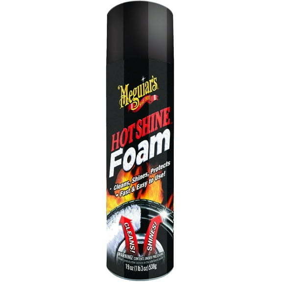 Meguiars Tire Dressing G13919 Hot Shine; Tire Foam; 19 Ounce Aerosol