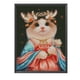 thumbnail image 2 of 11CT completo punto de cruz ciervo gato estampado DIY hilo de algodón Animal impreso manualidades Hugtrwg Para estrenar, 2 of 9
