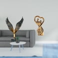 thumbnail image 2 of Estatua de para el hogar, estatua de pareja, escultura de resina, artesanía, adorno de cerámica, diseño de extendidas, adecuada para sala de, 2 of 8