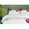 thumbnail image 4 of Ambesonne Christmas Duvet Cover Set, Vivid Fir Twigs Balls, 2-Calking, Magenta Olive Green Grey, 4 of 7