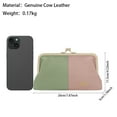 thumbnail image 4 of Royal Bagger RFID Blocking Genuine Leather Clutch Purse for Women, Elegant Evening Wallet with Kiss Lock, Phone Holder 2868, 4 of 7