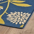 thumbnail image 6 of Pemberly Row 90x63" Indoor Fabric Floral Area Rug in Blue and Green, 6 of 11