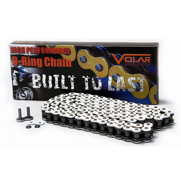 Volar O-Ring Motorcycle Chain for Extended Swingarm Black for 520 x 150 Links