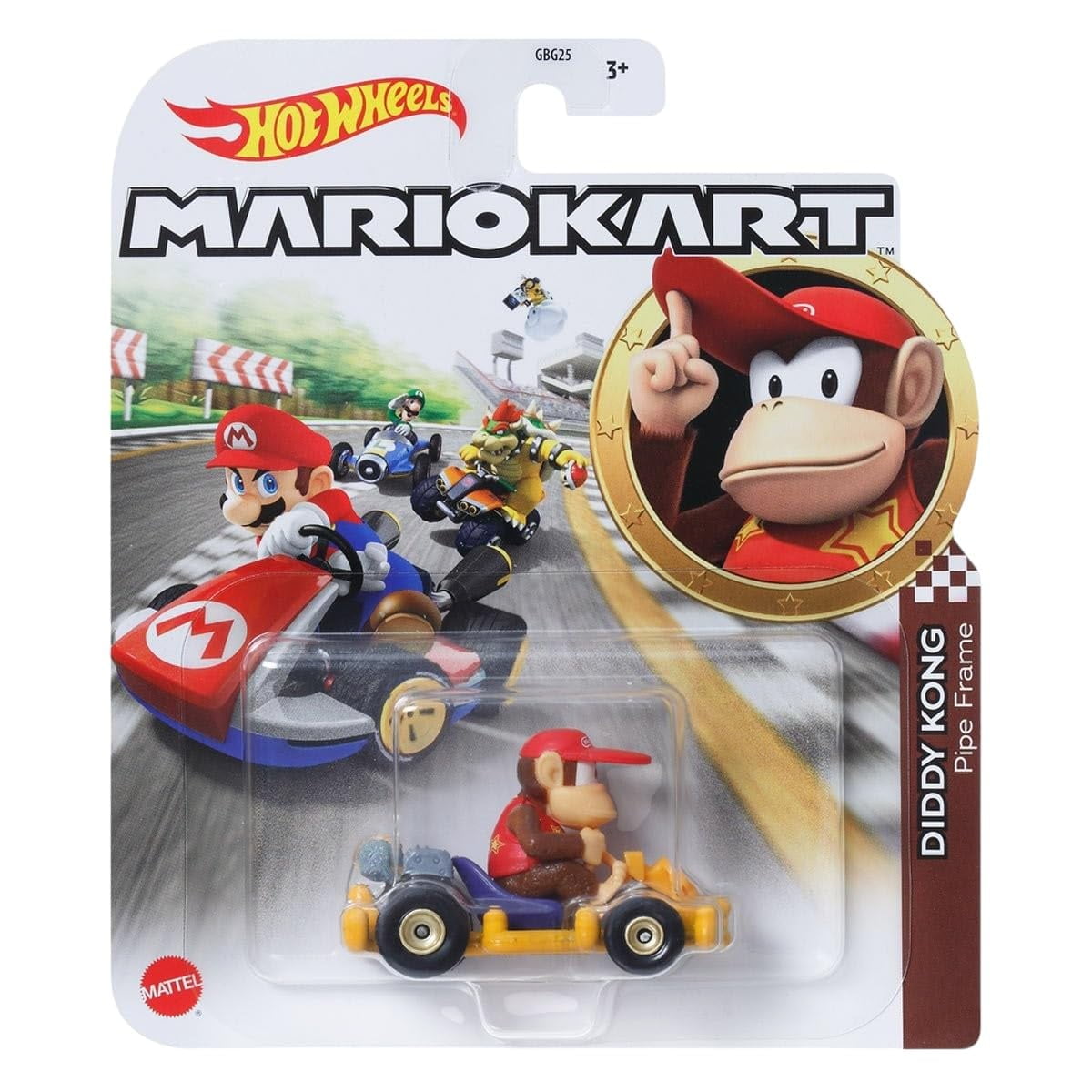 Hot Wheels Mario Kart Die-Cast Character Cars Collection, 8-Pack