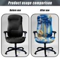 thumbnail image 4 of POLERO Anti Wear All-in-One Office Swivel Chair Slipcover, Brushed Elastic Fabric Stretch Rotating Chair Cover for Home and Small Business Office, 4 of 7