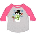 thumbnail image 3 of Inktastic Christmas Snowman in Top Hat with Candy Cane Boys or Girls Toddler T-Shirt, 3 of 5