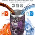 thumbnail image 4 of 1pc Halloween Skull 30oz Tumbler with Straw & Handle - Insulated Stainless Steel Cup | Holiday Gift for Man Women (Christmas, Valentine's, Birthday), 4 of 7