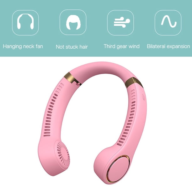 Ventilador portátil con banda para el cuello Scoopless F16 con 2 baterías de 4000 mAh
