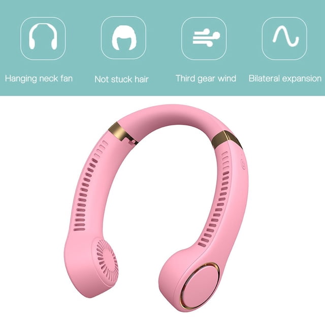 Ventilador portátil con banda para el cuello Scoopless F16 con 2 baterías de 4000 mAh