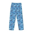 thumbnail image 4 of Kdxio Blue Fish Print Men's Sleep Pajama Pant Lounge Pants with Pockets, 4 of 8