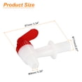 thumbnail image 2 of Unique Bargains Beverage Dispenser Replacement Spout, 1Set Plastic Water Dispenser Spigot Replacement Faucet (Red White), 2 of 7