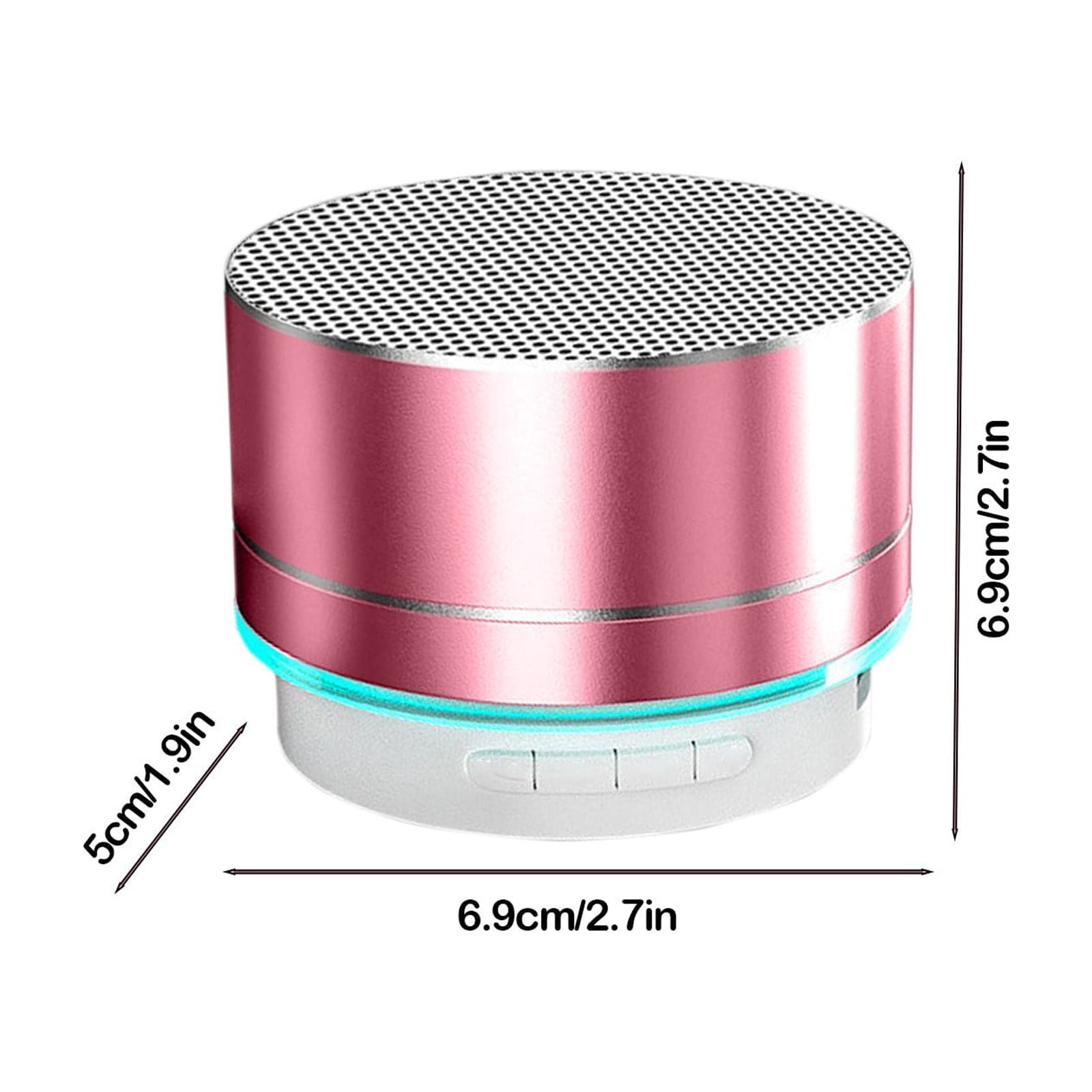 Yoziaaoa 4 Pcs Portable Mini Bluetooth Speaker, Enhanced Bass and High Definition Sound, Portable Design,Fits for iPhone, iPad,Nexus,Laptops and More