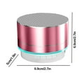 thumbnail image 3 of Metal Bluetooth Speaker Bluetooth Speakers Wireless Stereo Dual Pairing Portable Hi-Fi,Brief Design Mini Speaker For Indoor Outdoor Use Home Pool Travel Party Camping Gift (Iron speaker), 3 of 9