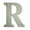 Silver, variant on Deltana RL4R-15 4" Residential Letter R; Satin Nickel Finish