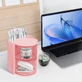 thumbnail image 6 of Soda Candy Hair Accessories Organizer with Hair Brush Holder 180° Rotating Makeup Brush Storage for Necklaces, Earring, Bracelet, Ring, Makeup Brushes, Hair Clip and Hair Accessories, 6 of 8