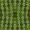 thumbnail image 1 of Ahgly Company Machine Washable Indoor Square Transitional Dark Forest Green Area Rugs, 6' Square, 1 of 7