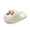 White, variant on Women Fuzzy Mule Slippers Closed Toe Thick Cloud Platform Soft Plush Non Slip Warm Indoor Bedroom Loungewear Slippers Heart Decor Cute Slip On House Slippers for Teen Girls Ladies White 38