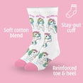 thumbnail image 2 of Cool Sock – Girls 8-Pack Crew Socks Bundle for Big Kids – Soft Cotton Blend – Fun Colorful Designs –, 2 of 3