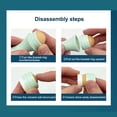 thumbnail image 3 of Soidarity Rodillo absorbente de aceite facial maquillaje Manual belleza masaje Rolling Stick removedor de absorción portátil viaje en casa Type3 NO3, 3 of 6