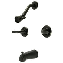 Kingston Brass KB2240YL Yosemite Two-Handle Tub Shower Faucet, Matte Black