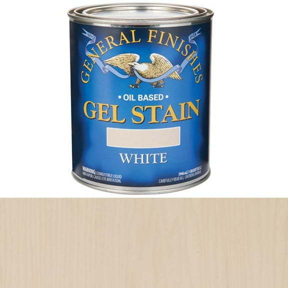 General Finishes Gel Stain, White, Quart
