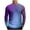 Light Blue, variant on VSSSJ Long Sleeve Shirt for Men Relaxed Fit Casual Dressy Gradient Print Round Neck Streetwear Shirt Lightweight Comfortable Athletic Tops Gray XXXXL