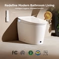 thumbnail image 4 of JOMOO Smart Bidet Toilet with Instant Warm Water Wash, Auto Open Lid, Heated Seat & Dryer, Self-Cleaning Nozzle, Foot Sensor Flush, Tank-Assisted Powerful Flush, 4 of 20