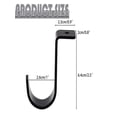 thumbnail image 3 of 2026 White Heavy-Duty Closet Rod Brackets – Metal Wall-Mount Pole Supports with Screws for Curtains, Shelves & Bedroom Organization, 3 of 6