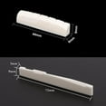 thumbnail image 4 of Natural Bone Bridge Saddle 72mm End Nut 43mm Part Slotted for Acoustic Guitar, 4 of 9