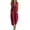 Wine, variant on MLCDZ Womens Capris Jumpsuit Sleeveless Casual Wide Legs LightweightRompers Baggy Button Down V Neck Summer Overalls with Pockets