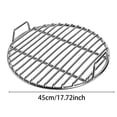 thumbnail image 3 of Grille de Gril en Acier Inoxydable, Grilles Rondes de Cuisson Extra Épaisses de Remplacement avec Poignée pour Pique-Nique et Cuisson Extérieure, Grille en Acier Inoxydable, 3 of 7