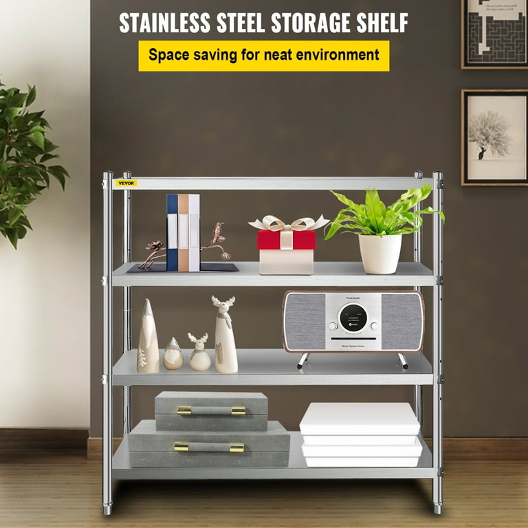 Stainless steel shelving from IKEA, Add Sleek Shine To Your Kitchen With Stainless  Steel Shelves, Decoist