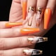 thumbnail image 1 of Uñas postizas con diseño brillante de Apuakthei, uñas postizas extra largas con diseño de bailarina, uñas postizas acrílicas súper largas, 24 unidades, 1 of 5