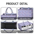 thumbnail image 4 of Large Capacity Tote Bag,Blue Butterfly Flower Pattern Handbag Fashion Luxury Tote Bag,15.7"x13"x 5.1" Inches,Laptop Compatible, 4 of 6