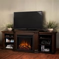 thumbnail image 2 of Real Flame Valmont 74" Electric Fireplace TV Stand in Chestnut Oak, 2 of 8
