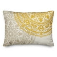 thumbnail image 2 of Creative Products Double Medallion Tan Yellow 14x20 Indoor / Outdoor Pillow, 2 of 3