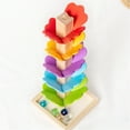 thumbnail image 5 of Toy Building Blocks Wooden Music Tree, Wooden Music Tree Toy for Kids, Marble Ball Run Track Game for Toddlers, Marble Tree Educational Montessori Toy for 4-8 Boys and Girls Birthday, 5 of 7
