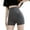 Gray, variant on Zruodwans Girl's Women's High Waist Spandex Active Dance Shorts Yoga Workout Fitness High Elasticity Shorts Women Clothes