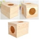 thumbnail image 3 of Jaula nido de madera natural para mascotas pequeñas, para hámster, cobaya, chinchilla, verano, 3 of 7