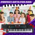 thumbnail image 3 of Teclado y piano TWFRIC de 61 teclas con micrófono para niños de 5 a 9 años, 3 of 6
