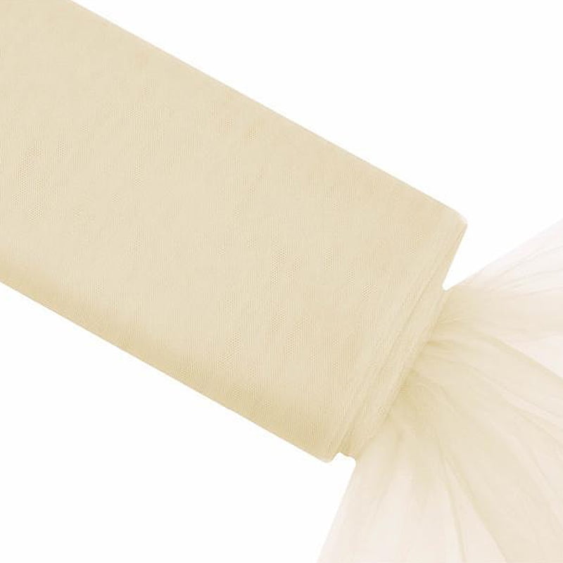 54-Inch Ivory Koyal Wholesale 40-Yard Tulle Bolt